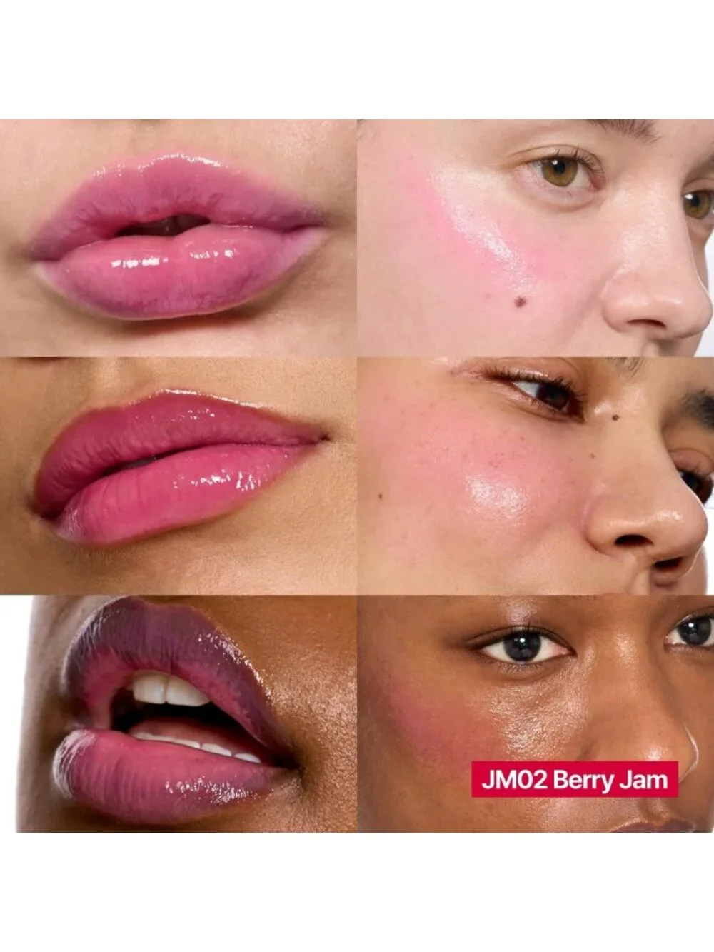 Glowy Jelly Pot & Keychain Set | Tinted Lip & Blush Color, Dewy Finish - Berry